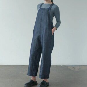 Linen Denim Overalls